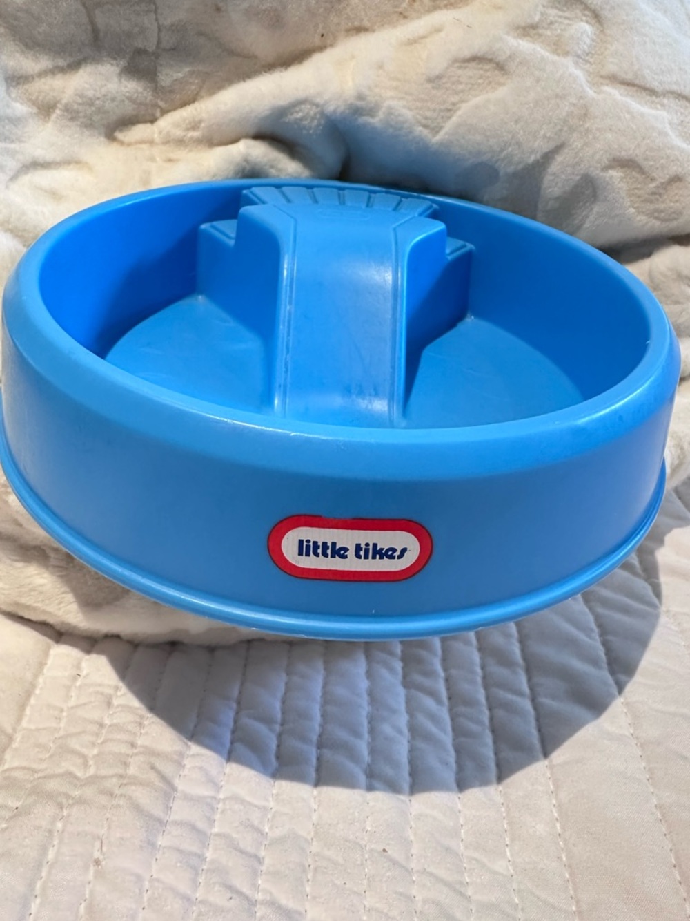 LITTLE TIKES Vintage Blue Dollhouse Swimming Pool with Slide RARE FIND!